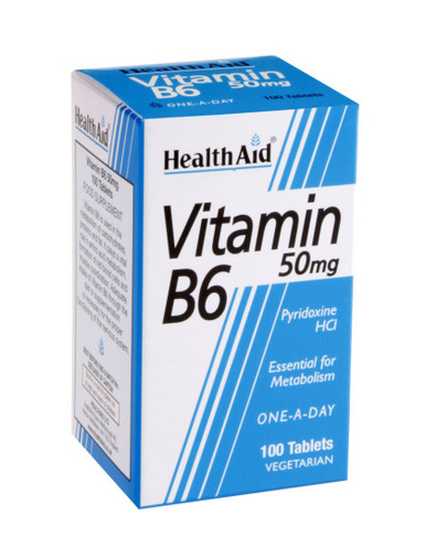 HealthAid Vitamin B6 50mg 100 Tablets