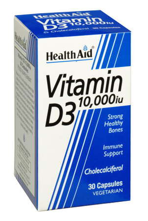 HealthAid Vitamin D3 10,000iu 30 Vegicaps