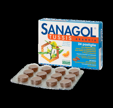 SANAGOL TUSSIS LOZENGES ORANGE*