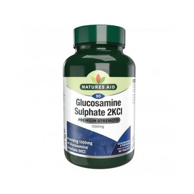 Natures Aid Glucosamine Sulphate 2KCI Premium Strength 1500mg 90 Tablets