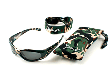 Junior  Banz Green Camo Sunglasses