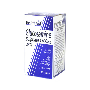 HealthAid Vegan Glucosamine Sulphate 1500mg 2KCl 90 Tablets